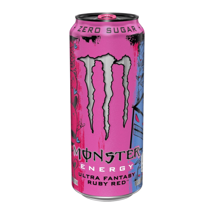 Shop Monster Zero - Sugar Ultra Fantasy Ruby Red - 15.5oz (458ml) - Single Can