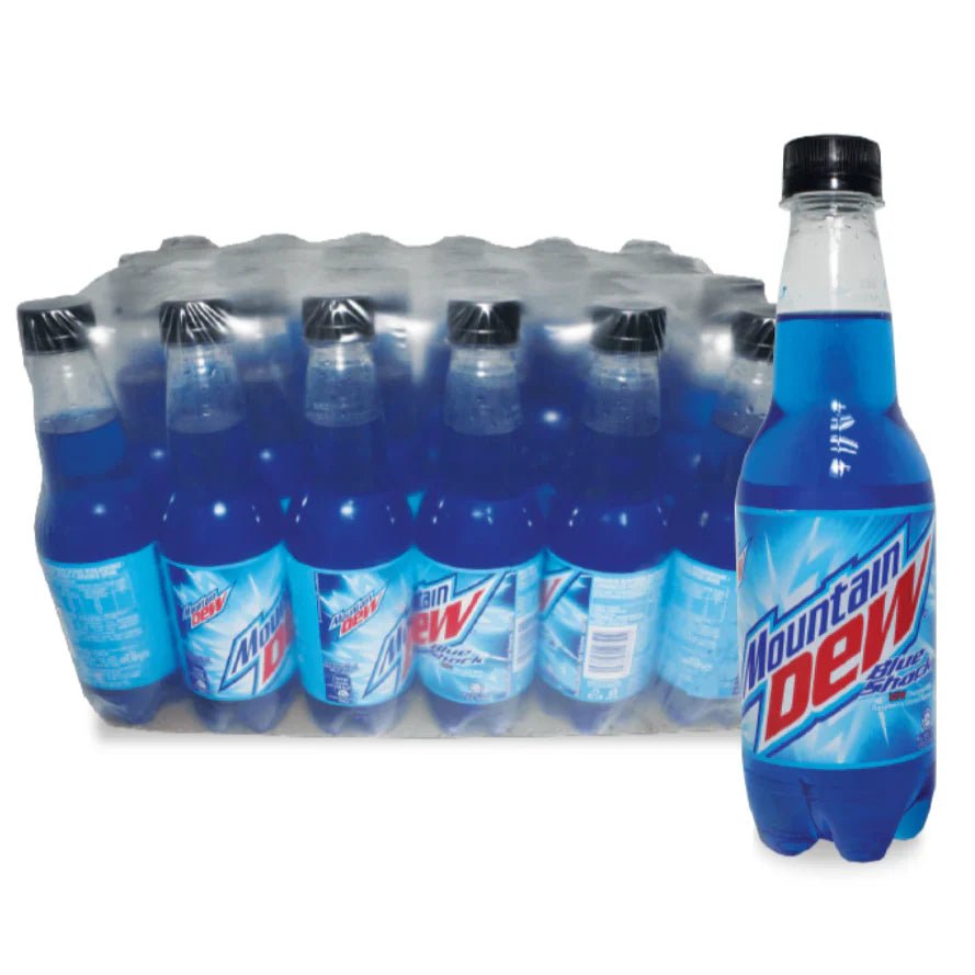 Shop Mountain Dew Blue Shock (400ml) - 24 Pack