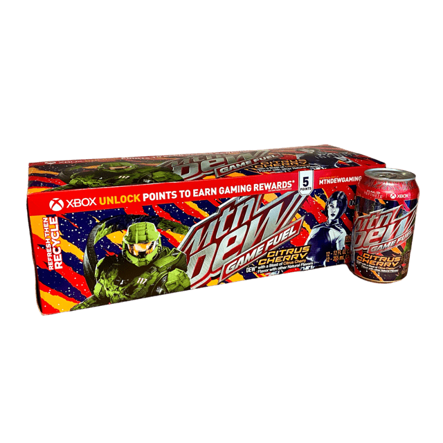 Shop Mountain Dew Game Fuel Halo Citrus Cherry (355ml) - 12 pac
