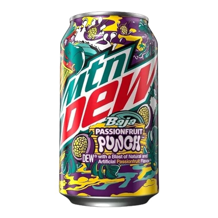 Shop Mountain Dew - Passionfruit Baja Punch - Pack of 12 - 