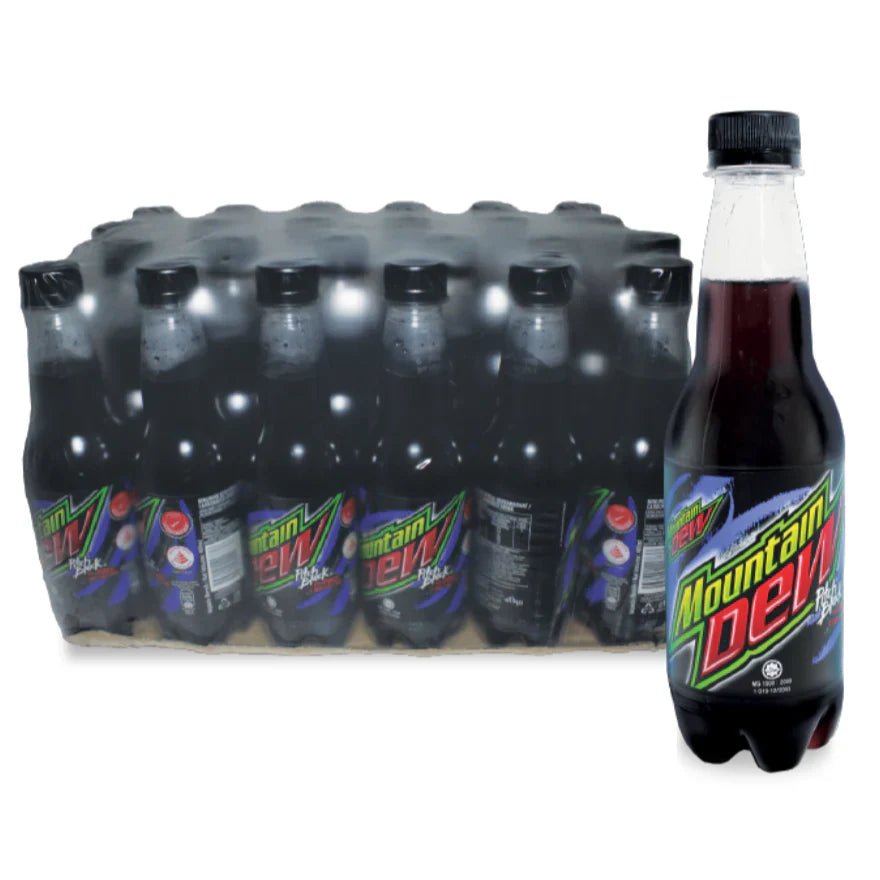 Shop Mountain Dew Pitch Black (400ml) - 24 Pack