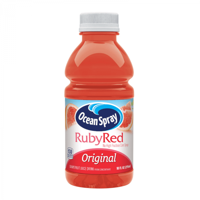 Shop Ocean Spray Ruby Red Grapefruit Juice (295ml) - 