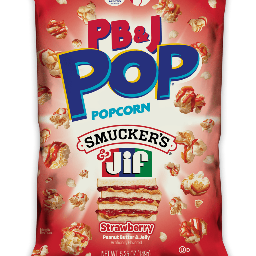 Shop Peanut Butter & Jelly Strawberry Pop Popcorn Smucker's & Jif -  5.25oz (149g) - Single