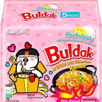 Shop Samyang Carbonara Hot Chicken Flavour Ramen - (130g) - Pack of 5