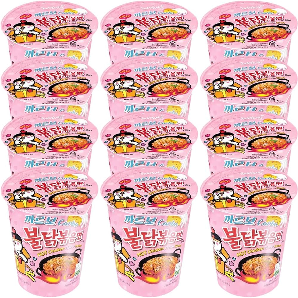 Shop Samyang Carbonara Hot Chicken Flavour Ramen Cup - (80g) - Pack of 12