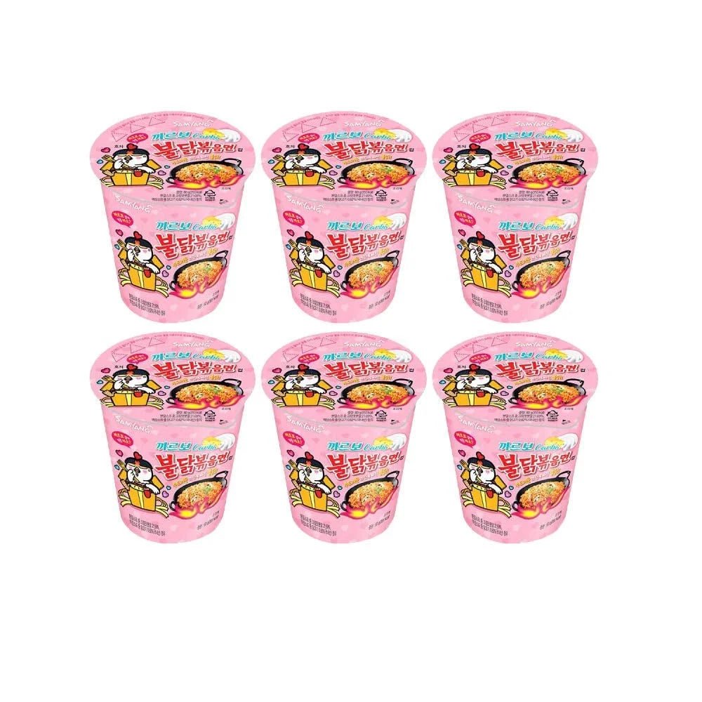 Shop Samyang Carbonara Hot Chicken Flavour Ramen Cup - (80g) - Pack of 6