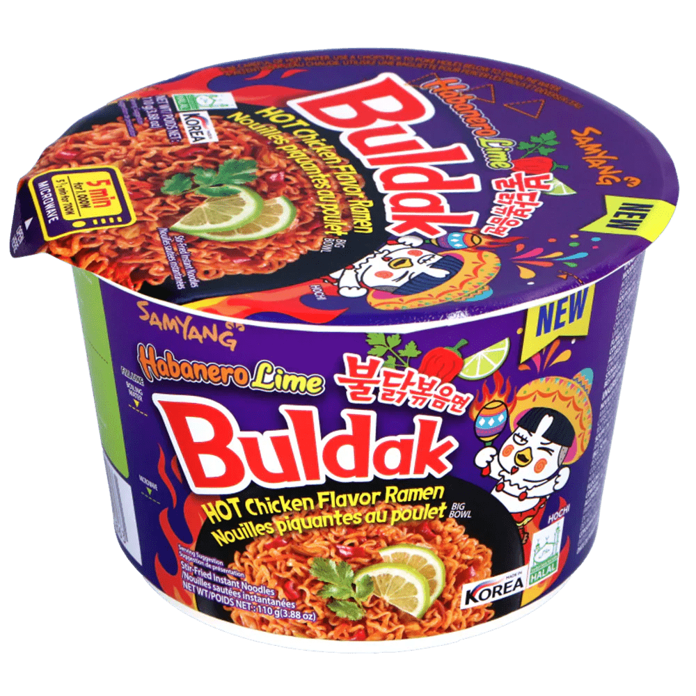 Shop Samyang Carbonara Hot Chicken Flavour Ramen Habanero Lime Big Bowl - (110g) - Single Cup