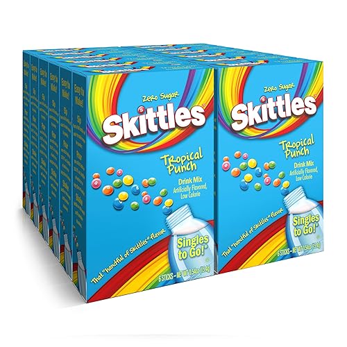 Shop Skittles Zero Sugar Singles to Go Tropical Punch USA - 0.53oz (15g) - Box Of 12
