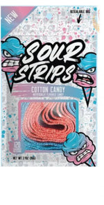 Shop Sour Strips Cotton Candy - 3.4oz (96g) - 