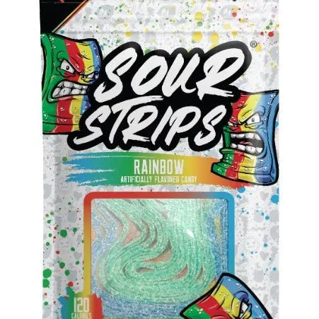 Shop Sour Strips Rainbow Candy (96g) - 