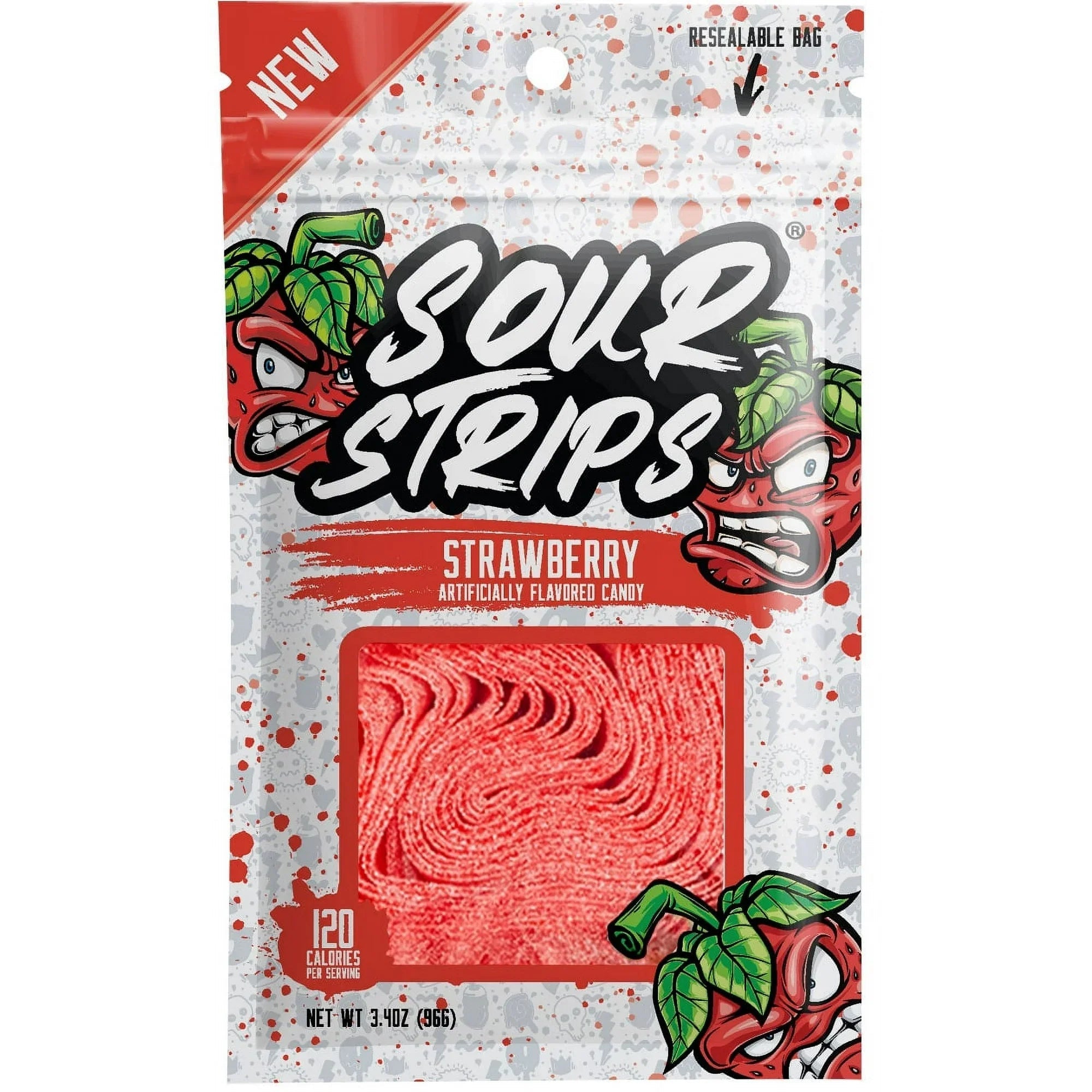 Shop Sour Strips Strawberry - 3.4oz (96g) - 