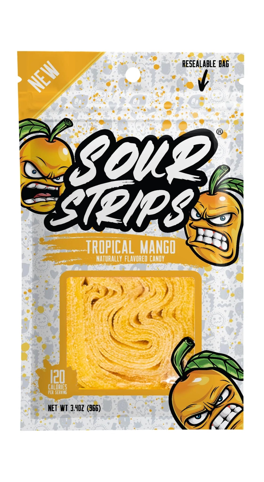 Shop Sour Strips Tropical Mango - 3.4oz (96g) - 