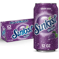 Shop Sunkist Grape Flavoured Soda USA - 12fl.oz (355ml) - 12 Pack