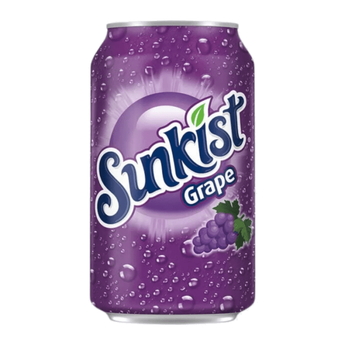 Shop Sunkist Grape Flavoured Soda USA - 12fl.oz (355ml) - Single Can