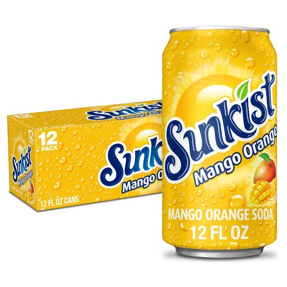 Shop Sunkist Mango Orange 12oz (355ml) - 12 Pack