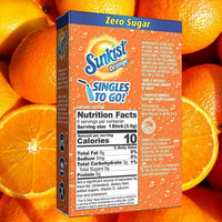 Shop Sunkist Orange Zero Sugar Singles to Go USA - 0.74oz (21g) - Box Of 12