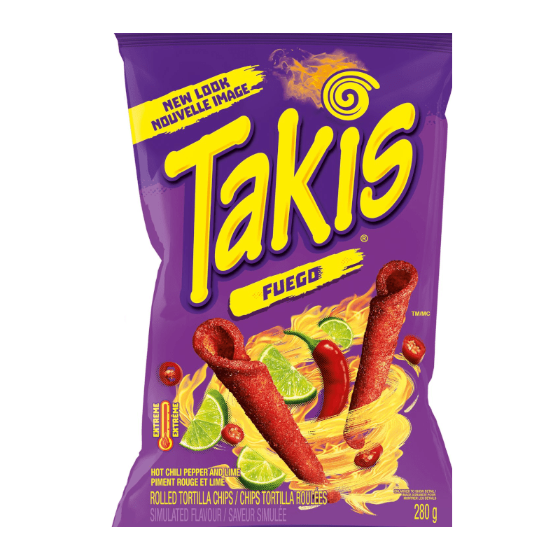 Shop Takis Fuego Rolled Tortilla Corn Chips (280g) - Pack of 12 - 