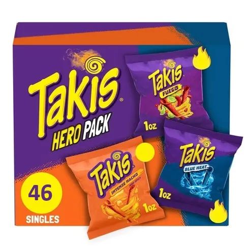 Shop Takis Hero Pack Tortilla Chips 1oz/28g - Pack of 46 - 