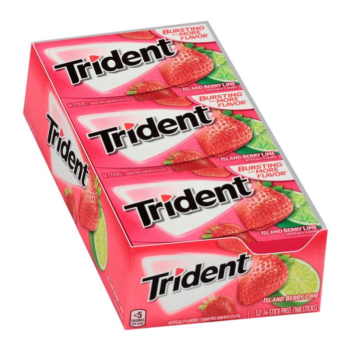 Shop Trident Island Berry Lime Gum (14 peices) - Pack of 12