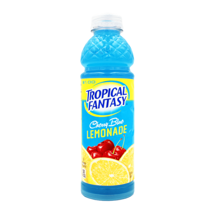 Shop Tropical Fantasy - Premium Juice Cocktail - Cherry Blue Lemonade 22.5fl.oz (665ml) - 