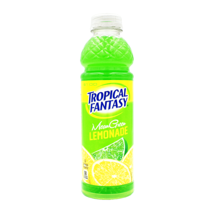 Shop Tropical Fantasy - Premium Juice Cocktail - Mean Green Lemonade 22.5fl.oz (665ml) - 