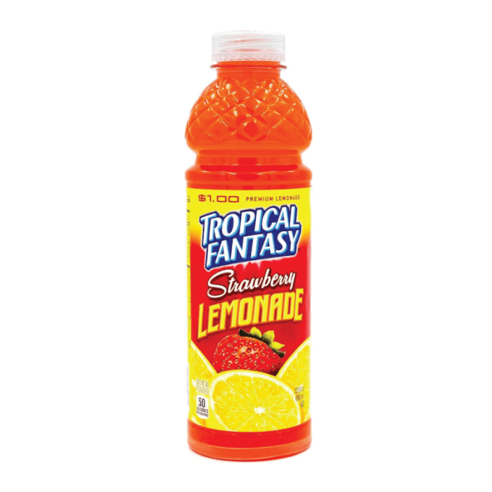 Shop Tropical Fantasy - Premium Juice Cocktail - Strawberry Lemonade 22.5fl.oz (665ml) - 