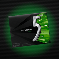 Shop Wrigleys 5 Gum Rain Spearmint Flavoured Sugarfree Chewing Gum - Single Pack