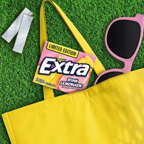 Shop Wrigleys Extra Pink Lemonade Limited Edition Flavoured Sugar free Chewing Gum - Box of 10