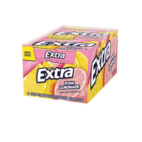 Shop Wrigleys Extra Pink Lemonade Limited Edition Flavoured Sugar free Chewing Gum - Box of 10