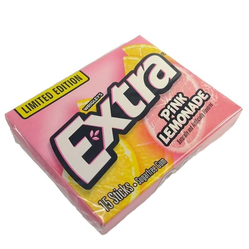 Shop Wrigleys Extra Pink Lemonade Limited Edition Flavoured Sugar free Chewing Gum - Single Pack